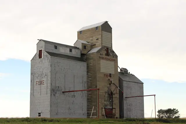 The grain elevators